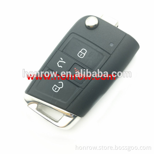 Original VW Golf MK7 3+1 button remote control key with 315MHZ and ID48 chip FCCID is 5GO 959 753 BE